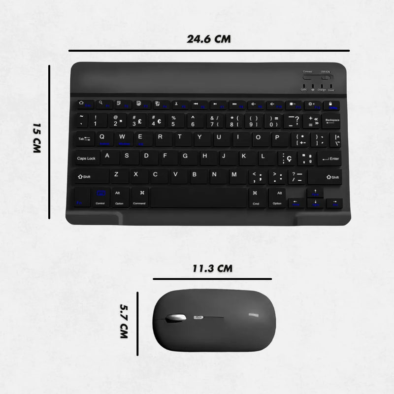 Kit Teclado e Mouse Bluetooth - Solo©