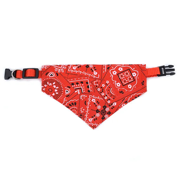 Bandana De Couro Ajustável Para Pets