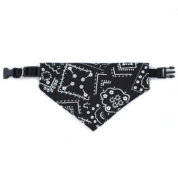 Bandana De Couro Ajustável Para Pets